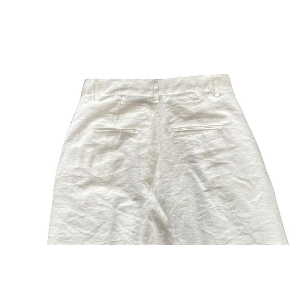 Nonchalant Label Fabi Pleated Front High Rise Wide Leg Pants White Size XL NEW - Picture 7 of 15